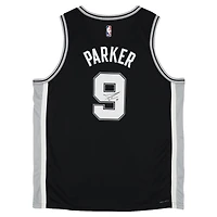 Tony Parker San Antonio Spurs Autographed Black Nike Icon Swingman Jersey