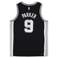 Tony Parker San Antonio Spurs Autographed Black Nike Icon Swingman Jersey with "HOF 23" Inscription