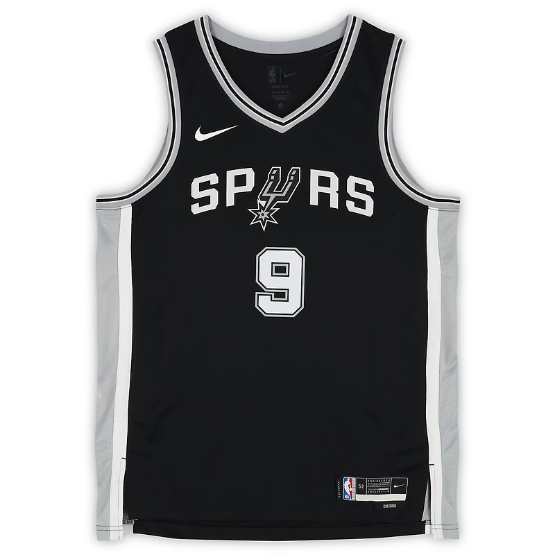 Tony Parker San Antonio Spurs Autographed Black Nike Icon Swingman Jersey with "HOF 23" Inscription