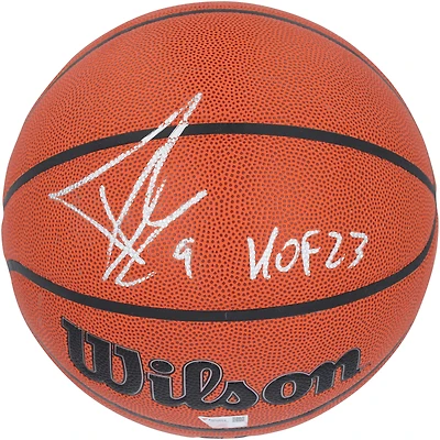Ballon de basket-ball d'intérieur/extérieur Wilson Authentic Series autographié par Tony Parker des San Antonio Spurs avec inscription « HOF 23 »