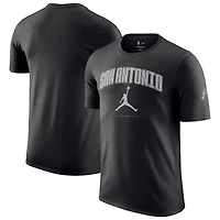 T-shirt unisexe Jordan Brand noir Essential Cities des San Antonio Spurs
