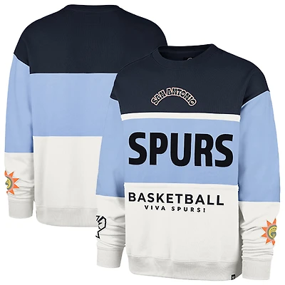 Unisex '47 Blue San Antonio Spurs 2024/25 City Edition On Five Maximalist Pullover Sweatshirt