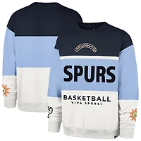 Sweat-shirt unisexe '47 Blue San Antonio Spurs 2024/25 City Edition On Five Maximalist Pullover