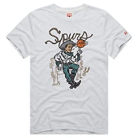 T-shirt unisexe Homage Ash San Antonio Spurs Cowboy Tri-Blend