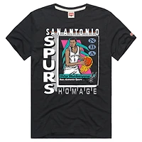 Unisex Homage Victor Wembanyama Charcoal San Antonio Spurs Topps Trading Card Tri-Blend T-Shirt
