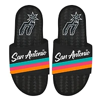 Sandales unisexe ISlide noires San Antonio Spurs City Edition 2025/26 en gel