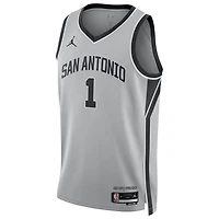 Unisex Jordan Brand Victor Wembanyama Silver San Antonio Spurs Swingman Jersey - Statement Edition