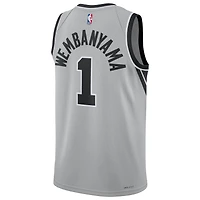 Maillot Swingman unisexe Jordan Brand Victor Wembanyama argent San Antonio Spurs - Édition Statement