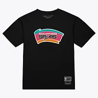 Unisex Mitchell & Ness  Black San Antonio Spurs Hardwood Classics Arch T-Shirt