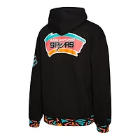 Unisex Mitchell & Ness Black San Antonio Spurs Vintage Heavyweight Hoodie