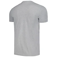T-shirt unisexe Mitchell & Ness gris chiné San Antonio Spurs Hardwood Classics MVP Throwback Logo