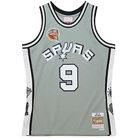 Unisex Mitchell & Ness Tony Parker Gray San Antonio Spurs Hall of Fame Class 2023 Throwback Swingman Jersey