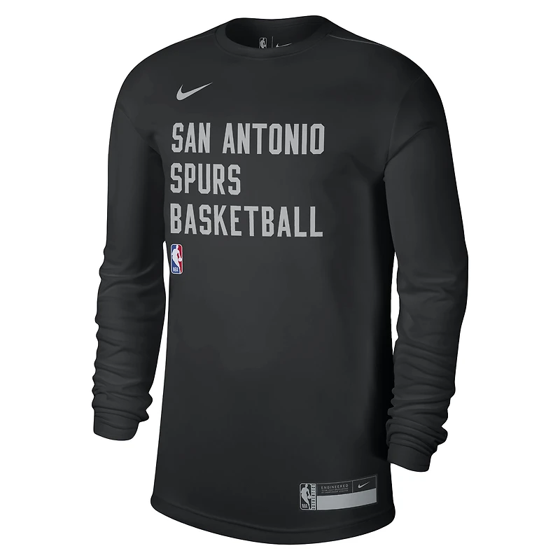 Unisex Nike Black San Antonio Spurs 2023/24 Legend On-Court Practice Long Sleeve T-Shirt