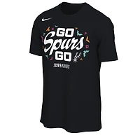 Unisex Nike Black San Antonio Spurs 2026 NBA Playoffs Mantra T-Shirt