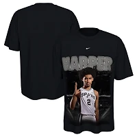 T-shirt Nike unisexe Dylan Harper noir San Antonio Spurs New Faces x Places