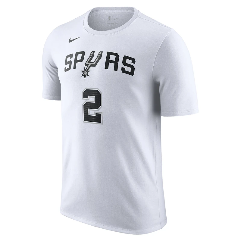 Unisex Nike Dylan Harper White San Antonio Spurs Name & Number T-Shirt