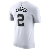 Unisex Nike Dylan Harper White San Antonio Spurs Name & Number T-Shirt
