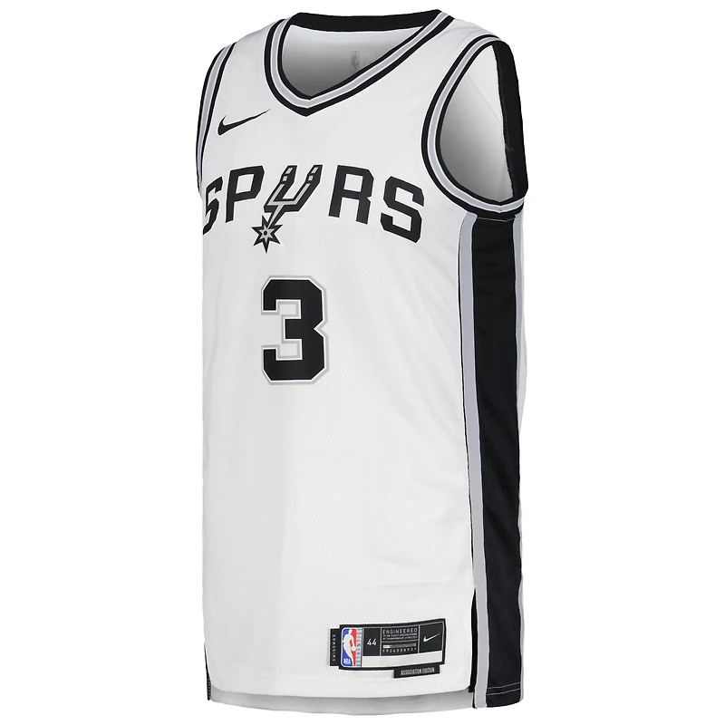 Maillot San Antonio Spurs Swingman Nike Keldon Johnson Blanc Unisexe - Association Edition