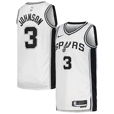 Unisex Nike Keldon Johnson Black San Antonio Spurs Swingman Jersey - Icon Edition