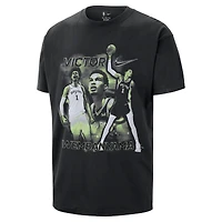 Unisex Nike Victor Wembanyama Black San Antonio Spurs Athlete T-Shirt