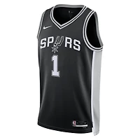 Unisex Nike Victor Wembanyama Black San Antonio Spurs Swingman Jersey - Icon Edition