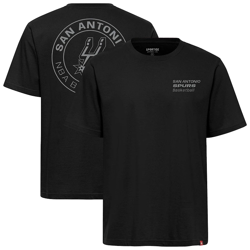 Unisex Sportiqe  Black San Antonio Spurs Duke Premium T-Shirt