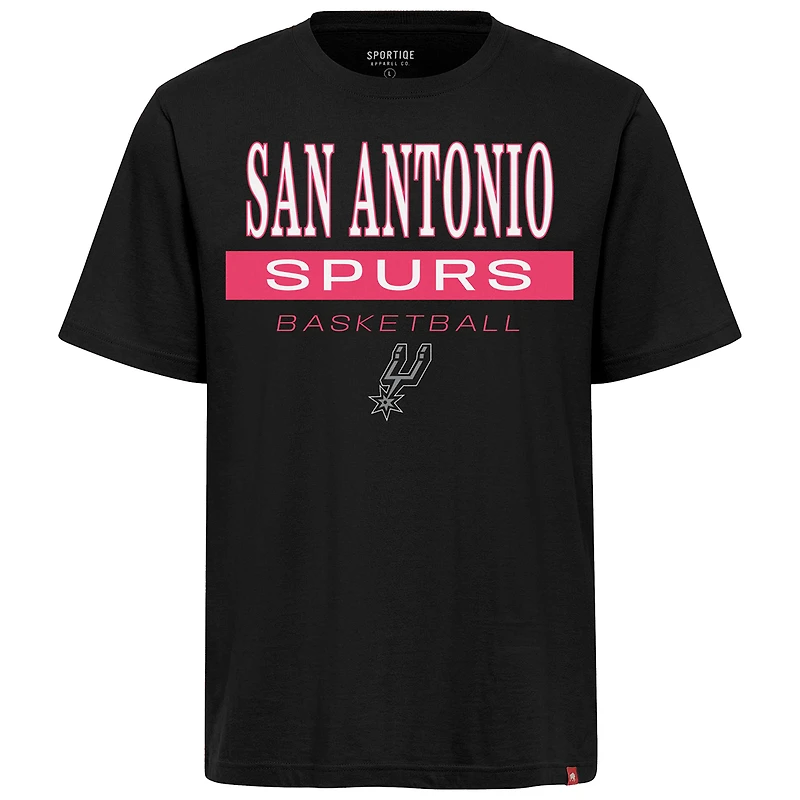 Unisex Sportiqe Black San Antonio Spurs  Duke Russell T-Shirt