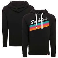 Unisex Sportiqe Black San Antonio Spurs Olsen Logo Tri-Blend Hoodie