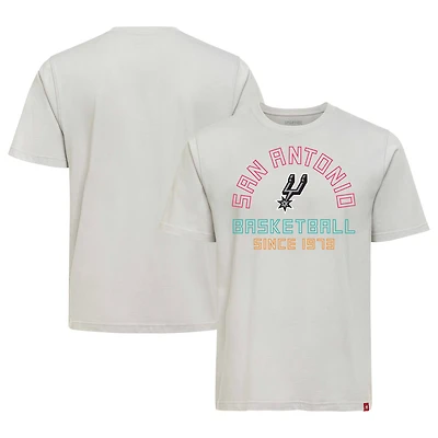 Unisex Sportiqe Silver San Antonio Spurs  Outline T-Shirt