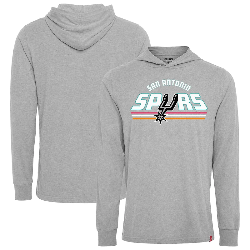 Unisex Sportiqe Silver San Antonio Spurs Solano Duncan Hoodie