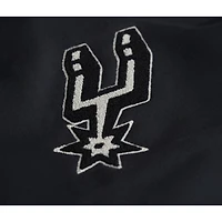 Unisex Stadium Essentials Black San Antonio Spurs Club Level Chenille Sweatshirt