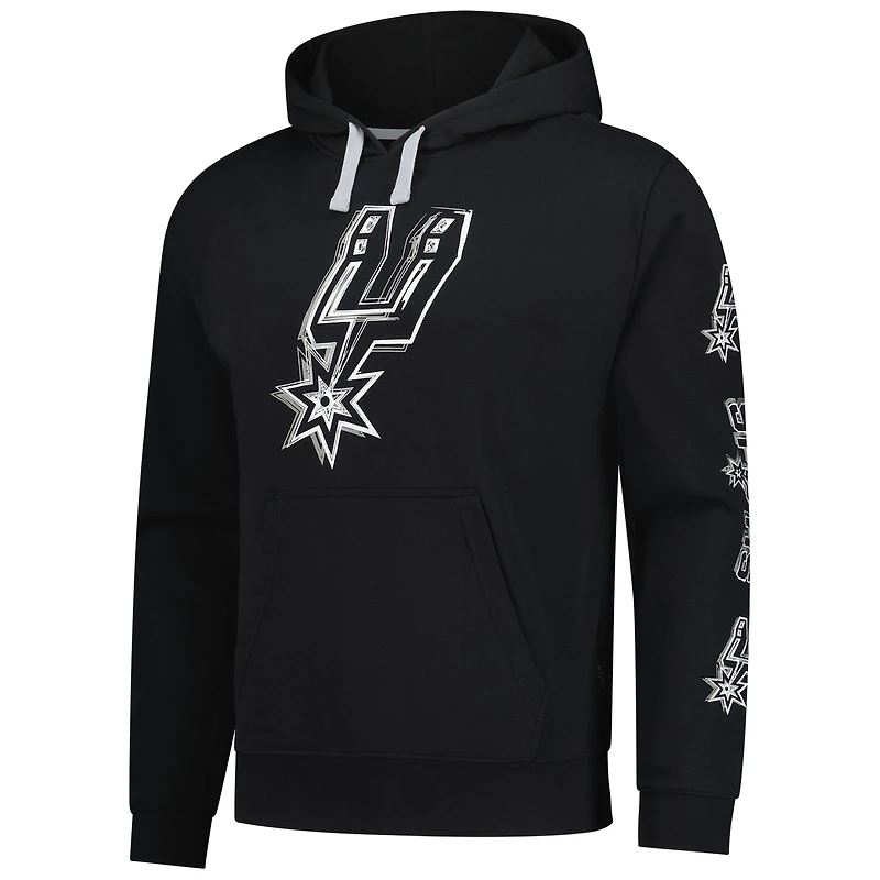 Sweat à capuche unisexe Stadium Essentials noir San Antonio Spurs Elementized