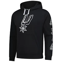 Sweat à capuche unisexe Stadium Essentials noir San Antonio Spurs Elementized