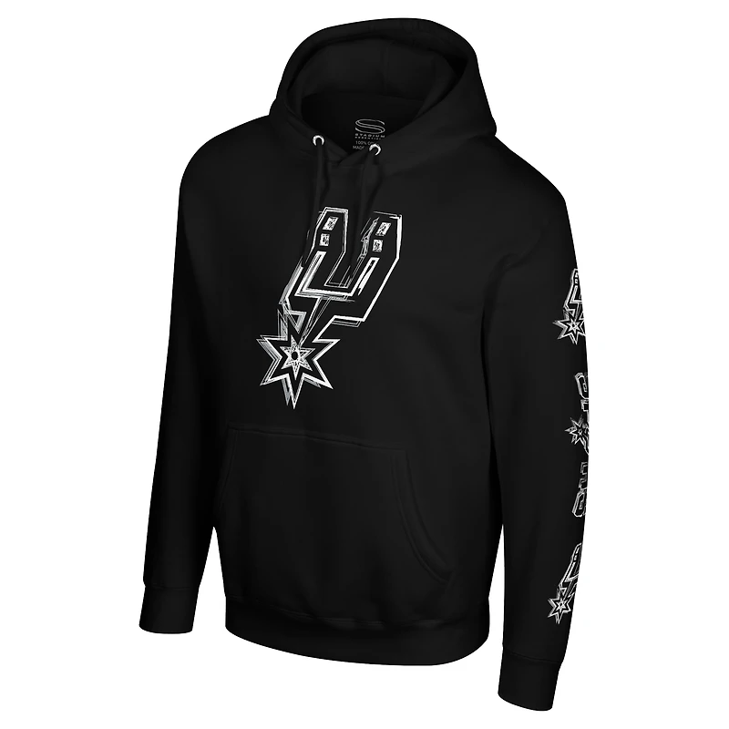 Sweat à capuche unisexe Stadium Essentials noir San Antonio Spurs Elementized Ride