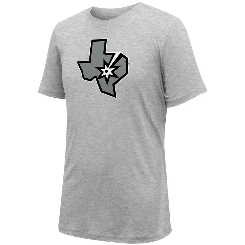 Unisex Stadium Essentials Gray San Antonio Spurs Primary Logo T-Shirt