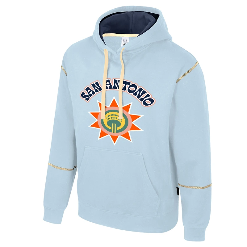 Unisex Stadium Essentials Light Blue San Antonio Spurs 2024/25 City Edition Monument Pullover Hoodie