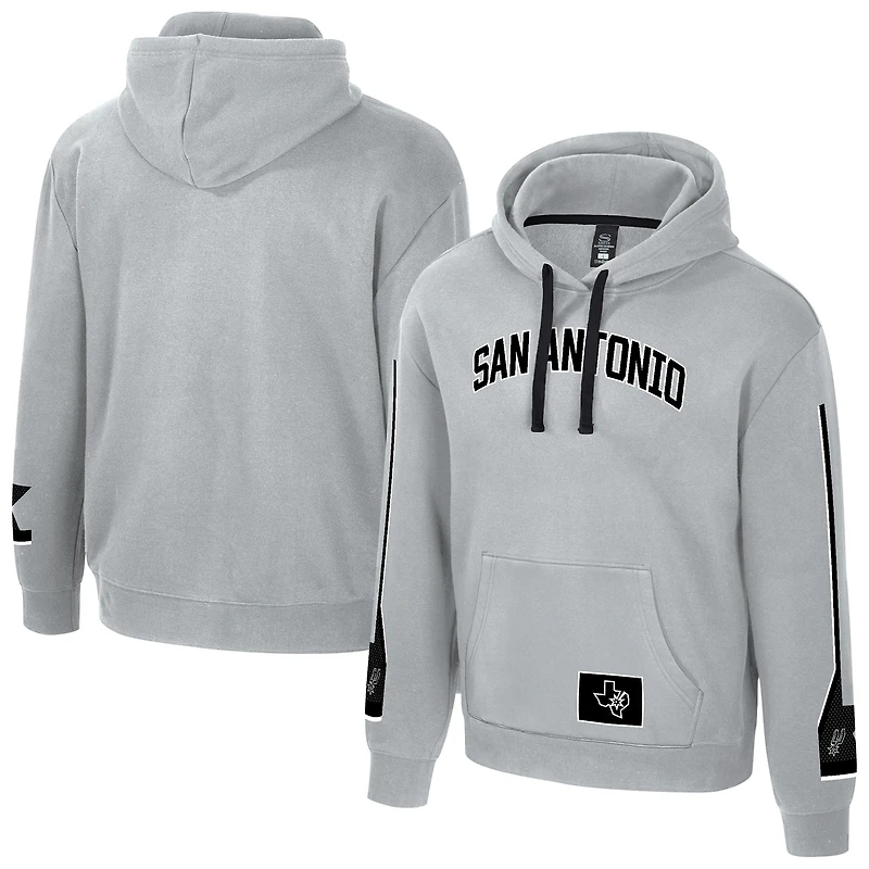 Unisex Stadium Essentials Silver San Antonio Spurs City Star Hoodie