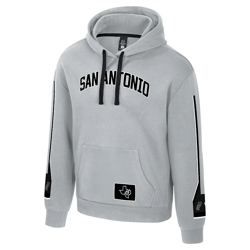 Unisex Stadium Essentials Silver San Antonio Spurs City Star Hoodie