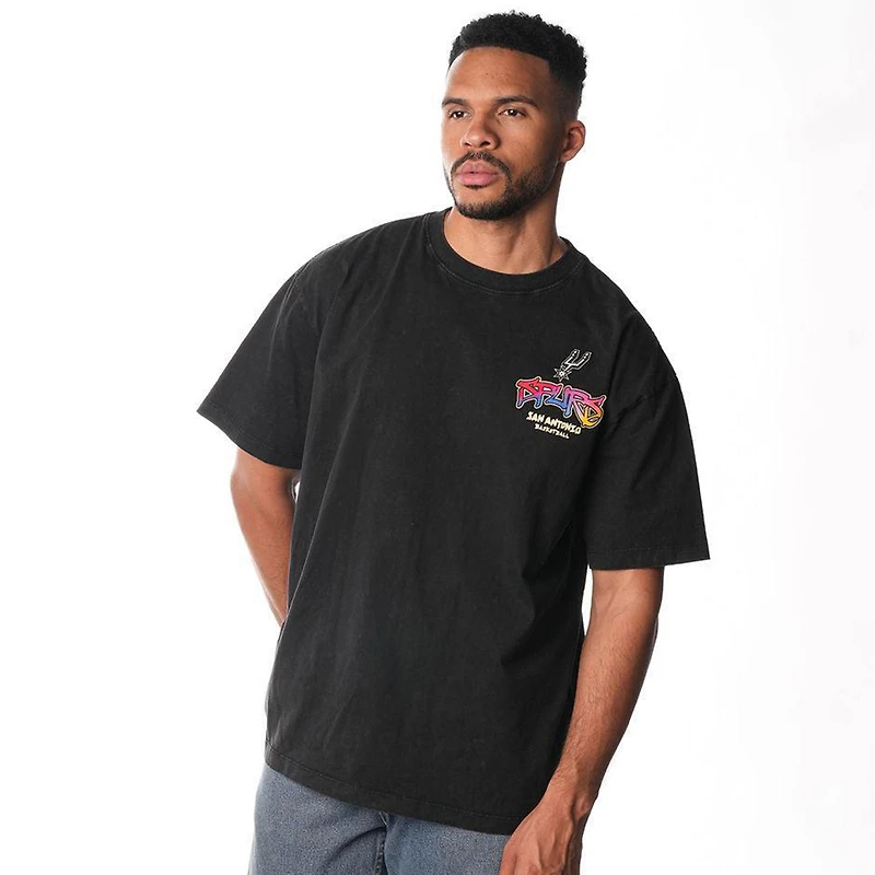 Unisex The Wild Collective Black San Antonio Spurs Streetwear F&B T-Shirt