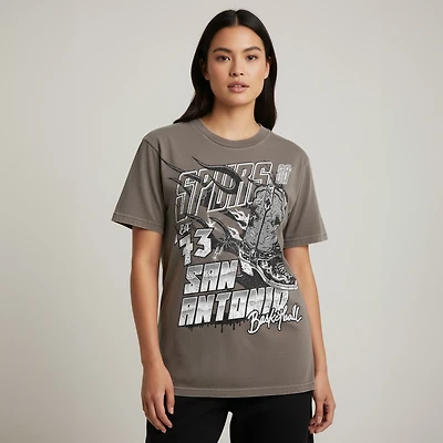 Unisex The Wild Collective Olive San Antonio Spurs Oversized Graphic T-Shirt