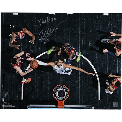 Victor Wembanyama San Antonio Spurs Autographed 16" x 20" Rebound vs. Washington Wizards Photograph with "The Alien" Inscription