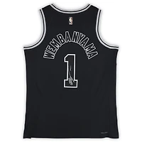 Victor Wembanyama San Antonio Spurs Autographed Black Nike Classic Edition Swingman Jersey - Signed on Front & Back