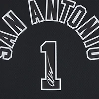 Victor Wembanyama San Antonio Spurs Autographed Black Nike Classic Edition Swingman Jersey - Signed on Front & Back