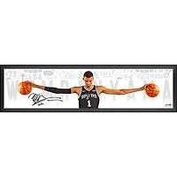 Victor Wembanyama San Antonio Spurs Autographed Framed 84" x 20" Wingspan Photograph with "The Alien" Inscription - Limited Edition of 5