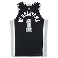 Victor Wembanyama San Antonio Spurs Autographed Nike Black Icon Authentic Jersey with "11-13-24 1st 50 PT Game" Inscription - Limited Edition of 25
