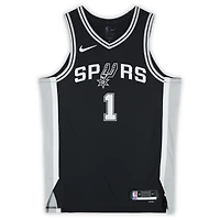 Victor Wembanyama San Antonio Spurs Autographed Nike Black Icon Authentic Jersey with "11-13-24 1st 50 PT Game" Inscription - Limited Edition of 25