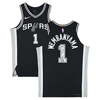 Victor Wembanyama San Antonio Spurs Autographed Nike Black Icon Authentic Jersey with "11-13-24 1st 50 PT Game" Inscription - Limited Edition of 25