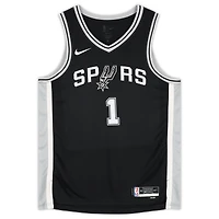 Maillot Nike Icon Swingman dédicacé par Victor Wembanyama des San Antonio Spurs