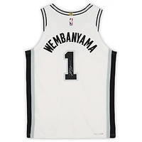 Victor Wembanyama San Antonio Spurs Autographed Nike White Association Edition Authentic Jersey with Sponsor Patch