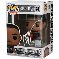 Figurine Funko POP! autographiée n° 174 des San Antonio Spurs de Victor Wembanyama